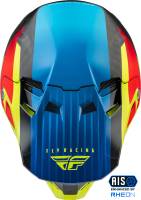 Fly Racing - Fly Racing Formula Carbon Prime Helmet - 73-44332X - Hi-Vis/Blue/Red Carbon - 2XL - Image 3
