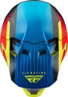 Fly Racing - Fly Racing Formula Carbon Prime Youth Helmet - 73-4433YL - Hi-Vis/Blue/Red Carbon - Large - Image 3