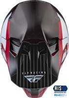 Fly Racing - Fly Racing Formula Carbon Prime Helmet - 73-4432L - Red/White/Red Carbon - Large - Image 3