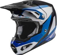 Fly Racing - Fly Racing Formula Carbon Prime Youth Helmet - 73-4430YL - Blue/White/Blue Carbon - Large - Image 1