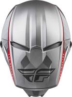 Fly Racing - Fly Racing Kinetic Drift Youth Helmet - 73-8643YM - Charcoal/Lite Gray/Red - Medium - Image 3