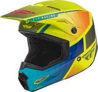 Fly Racing - Fly Racing Kinetic Drift Helmet - 73-8642X - Blue/Hi-Vis/Charcoal - X-Large - Image 1
