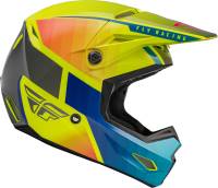 Fly Racing - Fly Racing Kinetic Drift Helmet - 73-8642X - Blue/Hi-Vis/Charcoal - X-Large - Image 4