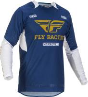 Fly Racing - Fly Racing Evolution DST Jersey - 375-123L - Navy/White/Gold - Large - Image 1