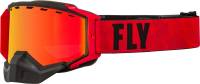 Fly Racing - Fly Racing Zone Pro Snow Goggles - 37-50332 - Black/Red/Orange Mirror / Polarized Smoke Lens - OSFM - Image 1