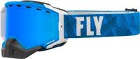 Fly Racing - Fly Racing Zone Pro Snow Goggles - 37-50334 - Blue/White/Blue Mirror / Polarized Smoke Lens - OSFM - Image 1