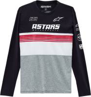 Alpinestars - Alpinestars Turbo LS T-Shirt - 12137111110282X - Black/Gray Heather - 2XL - Image 1