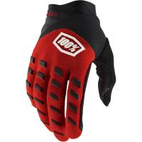 100% - 100% Airmatic Gloves - 10028-248-11 - Red/Black - Medium - Image 1