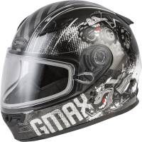 G-Max - G-Max GM-49Y Beasts Youth Helmet - G24911540 - Dark Silver/Black - Small - Image 1
