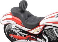 Drag Specialties - Drag Specialties Low Profile Touring Seat with Backrest Option - Pillow - 0810-1577 - Image 2
