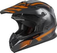 G-Max - G-Max MX-86  Fame Helmet - D3864483 - Dark Gray/Orange - X-Small - Image 1