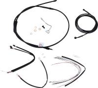 Burly Brand - Burly Brand Handlebar Cable/Line Install Kit - Black - B30-1178 - Image 1