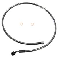 Magnum - Magnum Black Pearl Designer Series ABS Front Upper Brake Line - 10mm., 35deg. Banjo - 34in. - AS47134 - Image 1