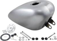 Drag Specialties - Drag Specialties Gas Tank With Chrome Aero-Style Gas Cap - 3.3 Gallon - Right Side Petcock - DS-390340 - Image 1