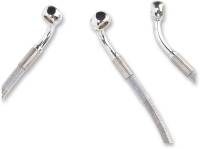 Drag Specialties - Drag Specialties Extended Stainless Steel Front Brake Line Kit - Clear Coated - 16in./ 36 7/8in. - 660411-10 - Image 2