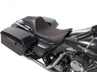 Drag Specialties - Drag Specialties Extended Reach Predator III Seat - Double Diamond, Red Thread - 0801-1371 - Image 5