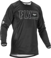 Fly Racing - Fly Racing Kinetic Fuel Jersey - 375-420L - Black/White - Large - Image 1