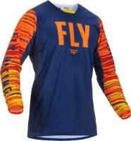 Fly Racing - Fly Racing Kinetic Wave Jersey - 375-521S - Navy/Orange - Small - Image 1