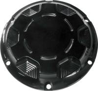 Joker Machine - Joker Machine Billet Derby Cover - Techno Black Anodized - 10-691B - Image 1