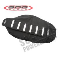 SDG - SDG 6-Rib Gripper Seat Cover - Black Cover/White Ribs - 95946WK - Image 2