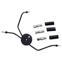 Magnum - Magnum Build Your Own Brake Line - Black Chrome Brake Tee for Touring Models - Black Stainless Steel - 493003 - Image 1