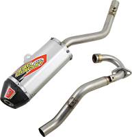 Pro Circuit - Pro Circuit T-6 4-Stroke Exhaust System - Stainless - 0112023F - Image 2