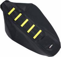 Moose Racing - Moose Racing Ribbed Seat Cover - Black/Yellow Ribbed - RMZ45008-331RT - Image 1