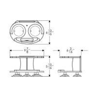 TACO Marine - TACO Double Tumbler Poly Drink Holder - White - Image 2