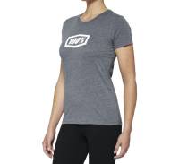 100% - 100% Icon Womens T-Shirt - 20002-00004 - Heather Gray - Small - Image 1