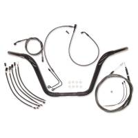 Magnum - Magnum Caliber Ape Hanger Handlebar Installation Kit - 16in. - Black - 48878-116 - Image 1