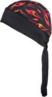 Schampa - Schampa Z-Wraps Stretch Headwrap - BNDNA003-27 - Red Mini Flames - Image 2