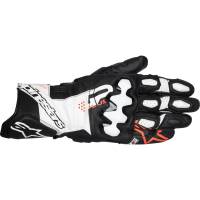 Alpinestars - Alpinestars GP Plus R V3 Leather Gloves - 3550825-1231-M - Black/White/Fluo Red - Medium - Image 1