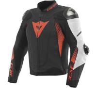 Dainese - Dainese Super Speed 4 Leather Jacket - 201533871-23A-46 - Black/White/Red - 46 - Image 1