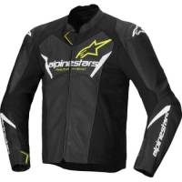 Alpinestars - Alpinestars Faster V3 Airflow Leather Jacket - 3103625-125-48 - Black/White/Yellow Fluo - 48 - Image 1