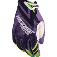 Moose Racing - Moose Racing SX1 Youth Gloves - 3332-1892 - Purple/Green - X-Small - Image 1