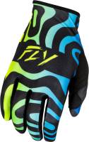 Fly Racing - Fly Racing Lite Special Edition Zen Gloves - 378-740X - Black/Blue/Hi-Vis - X-Large - Image 1