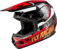 Fly Racing - Fly Racing Kinetic Scorched Youth Helmet - A0030639YL - Red/Black/White - Large - Image 1