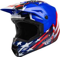 Fly Racing - Fly Racing Kinetic Patriot Helmets - F73-86452X - Red/White/Blue - 2XL - Image 1