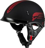 G-Max - G-Max HH-65 Retribution Helmet with Peak - H96511323 - Matte Black/Red - X-Small - Image 1