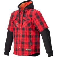 Alpinestars - Alpinestars MO.ST.EQ Tartan Long Sleeve Shirts - 4300424-3136-2X - Flame Red/Black - 2XL - Image 1