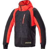 Alpinestars - Alpinestars MO.ST.EQ Hybrid Hooded Jacket - 4201824-1463-2X - Black/Flame Red - 2XL - Image 1