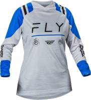 Fly Racing - Fly Racing F-16 Womens Jersey - 377-820S - Arctic Gray/Blue - Small - Image 1