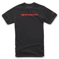 Alpinestars - Alpinestars Linear Wordmark T-Shirt - 1212720201523XL - Black/Red - X-Large - Image 1