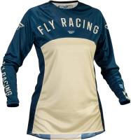 Fly Racing - Fly Racing Lite Womens Jersey - 377-6222X - Navy/Ivory - 2XL - Image 1