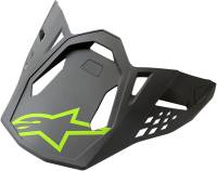 Alpinestars - Alpinestars Visor for S-M8 Supertech Helmets - Radium/Matte Gray/ Yellow - 8981519-9004 - Image 1