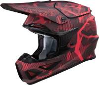 Moose Racing - Moose Racing F.I. Agroid Camo Helmet - 0110-7759 - Red/Black - X-Small - Image 1