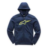 Alpinestars - Alpinestars Ageless Fleece Youth Hoody - 3038-53010-7055-XS - Navy/Hi-Vis - X-Small - Image 1