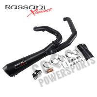 Bassani Manufacturing - Bassani Manufacturing Short Road Rage 2-Into-1 Exhaust System - Black - 1F42RB - Image 2