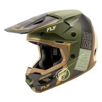 Fly Racing - Fly Racing Kinetic Rally Helmet - A00305942XL - Matte Moss Grey/Khaki/Off-White - 2XL - Image 1