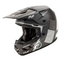 Fly Racing - Fly Racing Kinetic Rally Helmet - A00306112XL - Matte Gray/Black/White - 2XL - Image 1